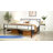 Minimalist Metal Slatted Bed Platform with Arrow Design Headboard-1221307251-1221195389