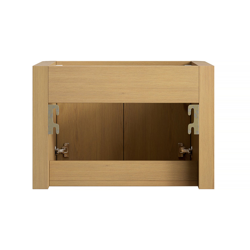 Meuble-lavabo suspendu de 61 cm avec lavabo intégré en surface solide
