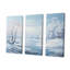 «Snow Winter Charm By The Lake» - Ensemble de décoration murale neige-107762021-107762024