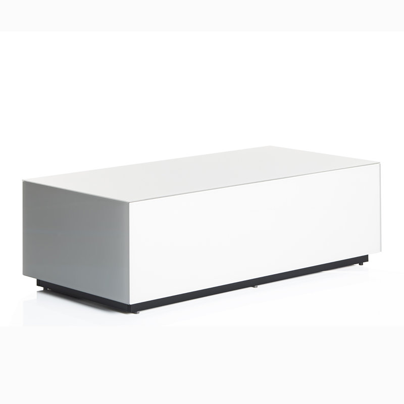 Mcmartin Glass Coffee Table, White