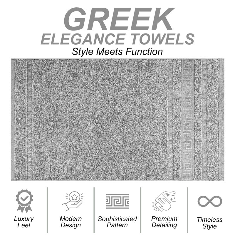 100% Cotton Ultra Light Washcloth, Grey