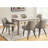 Beige Laminate Dining Table, 60" Rectangular, Modern, For Rectangular Taupe Construction Events
