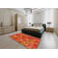 Tapis décoratif géométrique rouge/jaune Rieder-586106482