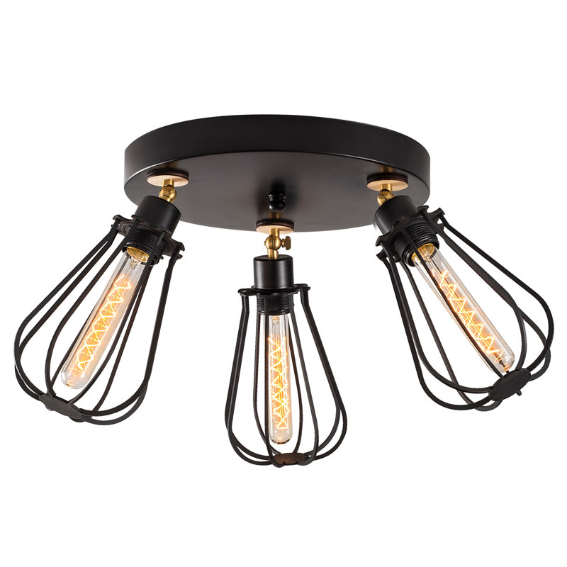 Crewe 3-Light 57cm Ceiling Spotlight