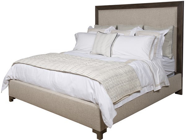 Louise/Lawrence King Upholstered Low Profile Panel Bed