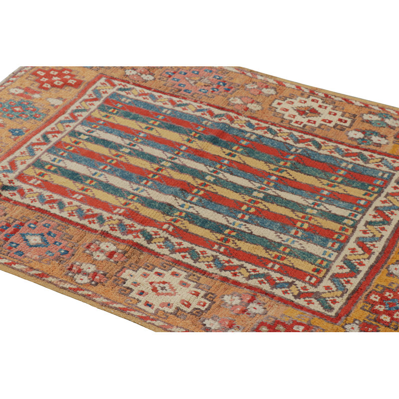 One-of-a-Kind 3'7”x4'11” Hand Knotted Area Rug
