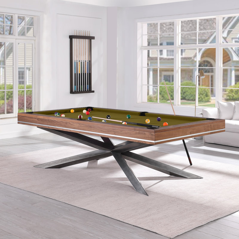 Playcraft Astral 8' Slate Pool Table with Professional Installation Included, Yes, Olive