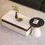 Table basse rectangulaire en bois manufacturé blanc-130058491
