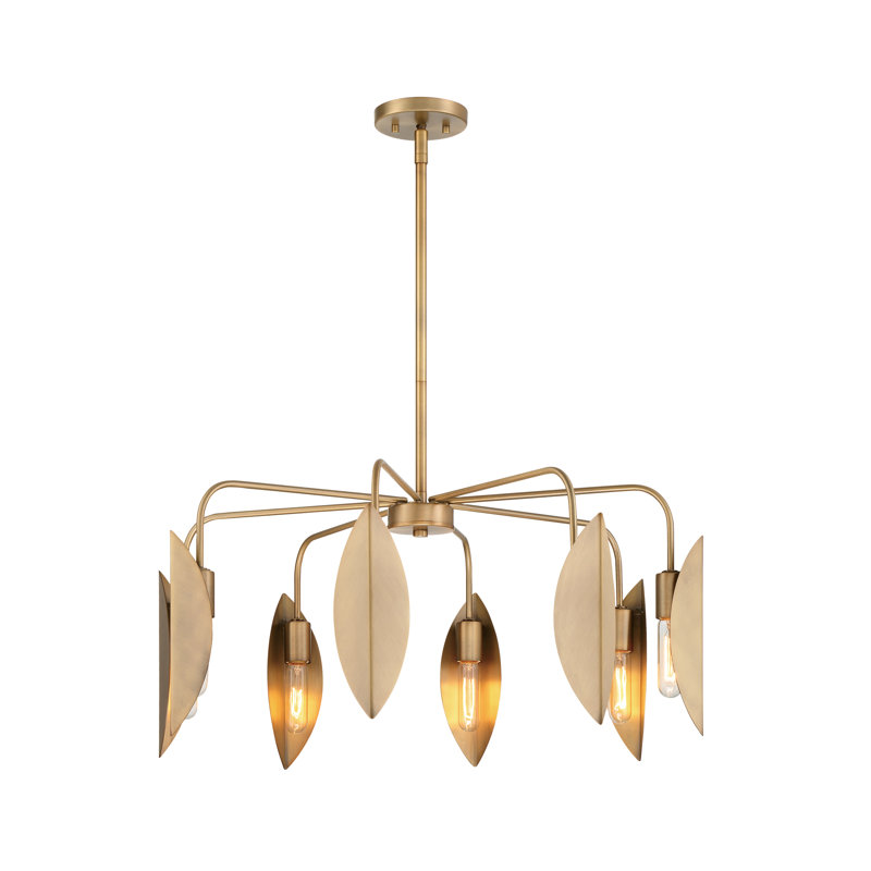 Lustre géométrique unique à 8 lumières Ivis