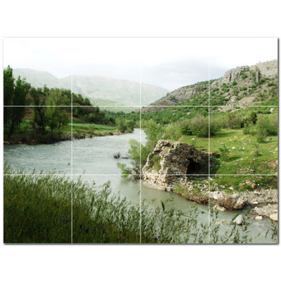 12'' x 12'' Satin Ceramic Decorative Mural