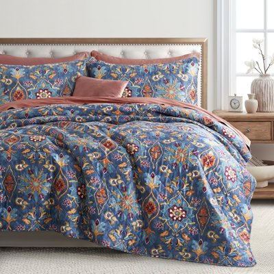  Egyptian-Quality Cotton 3 Piece Coverlet Set