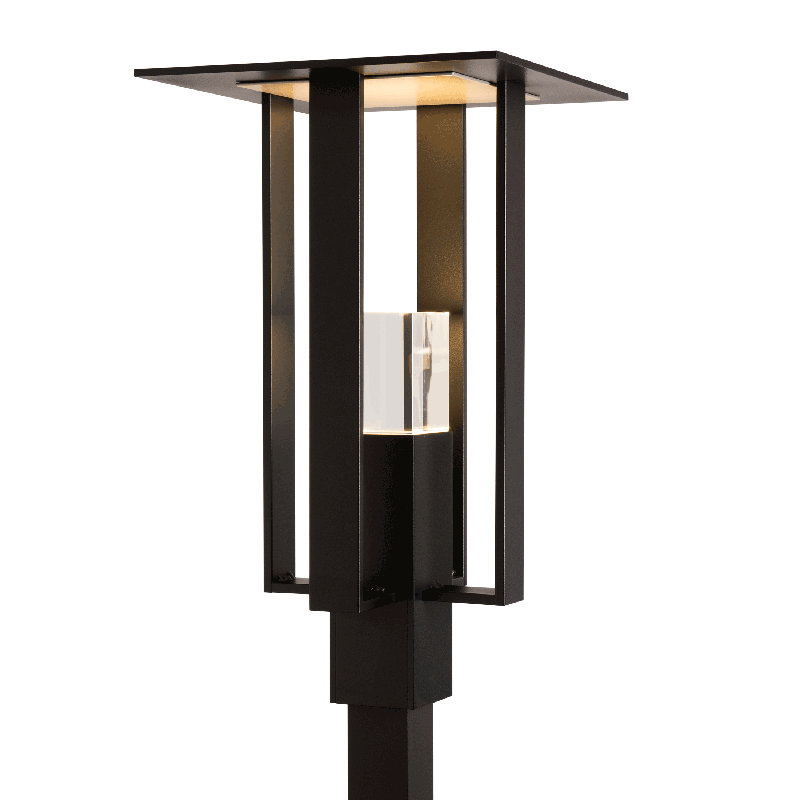 Tête de lanterne câblée 1 lumière H 24,1 po Shadow Box, Noir bord de mer