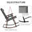 Outdoor Patio Folding Lawn Rocking Chair Set Of 2