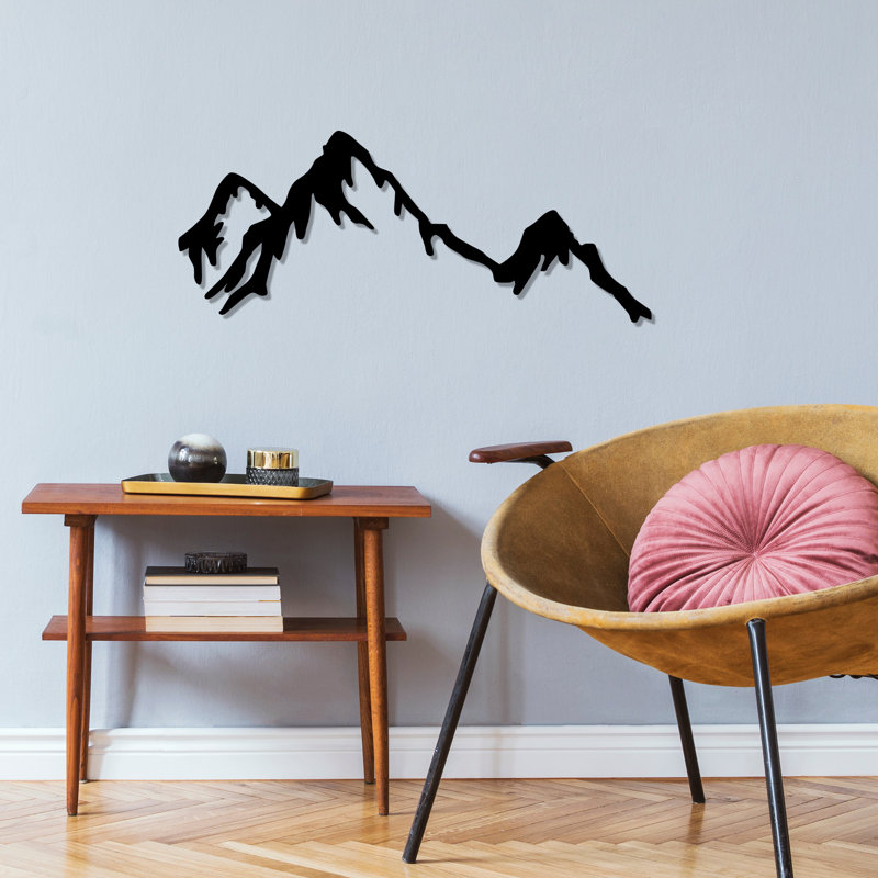 Décoration murale en métal, H 18 po x l 28 po x P 0,05 po