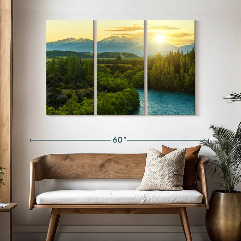 Alvord Morning In Clutha River, 32" H x 50" W