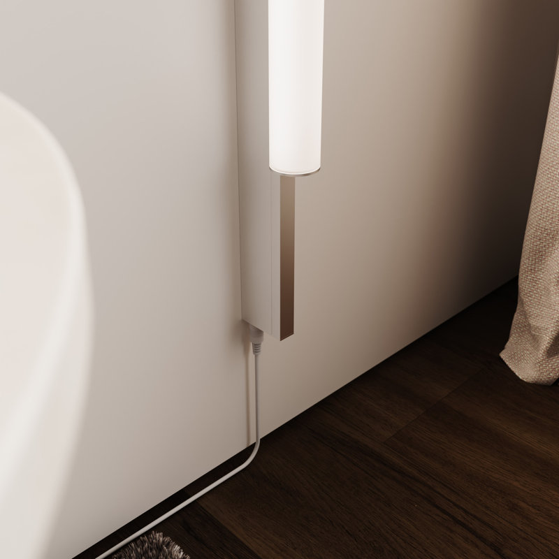 Keel Wall Sconce, Bright Satin Aluminum