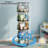 5-tier 360-degree Rotating Bookcase Tower-1882293606