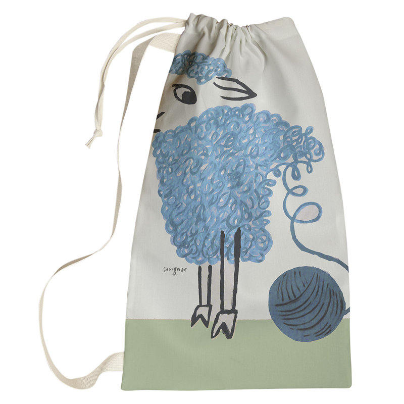 Sac à linge Barclee, Petit (H 64 po x l 20 po x P 1,5 po), Bleu