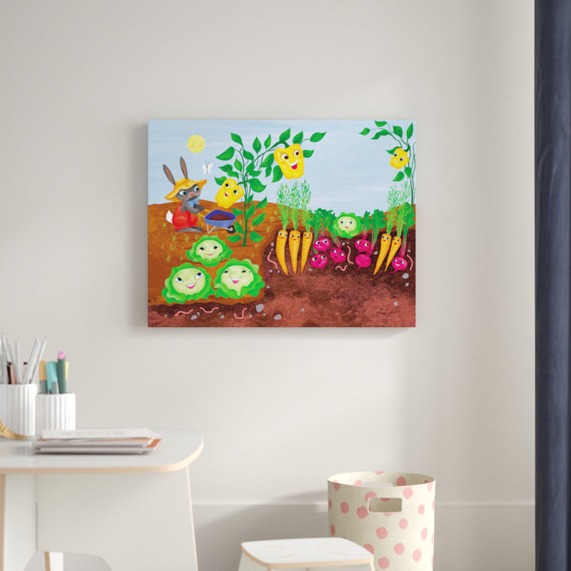 Happy Garden Canvas Art, 24" H x 31" W