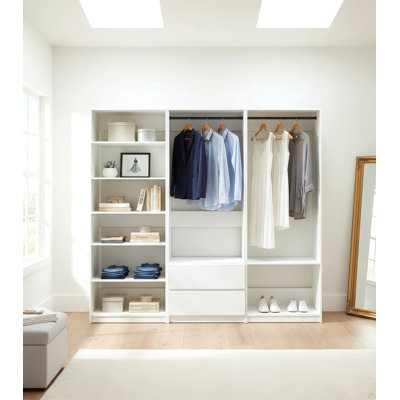 Système de garde-robe autoportant en bois