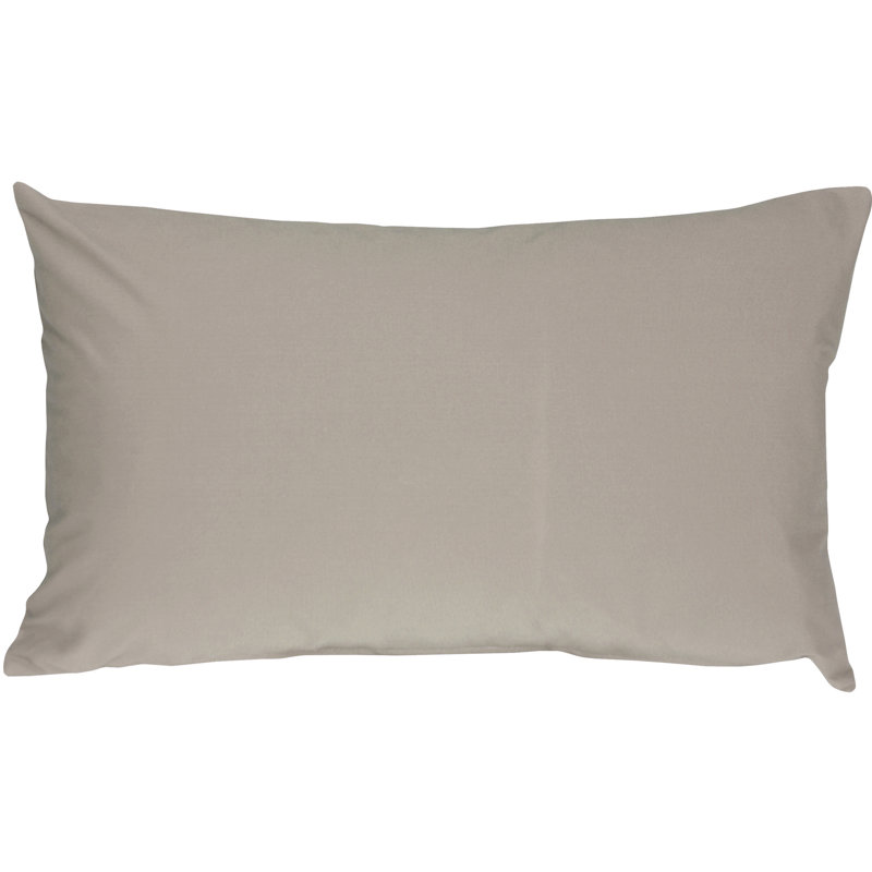 Caravan Lumbar Pillow, 12" H x 19" W x 6" D, Light Gray