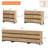 3 In 1 Sideboard Buffet Cabinets With 12 Drawers, Modern Sideboard Credenza With Metal Base, Coffee Bar Cabinet Storage Cabinet-1431028181