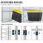 Yelena 90cm W Metal Shelving Unit with Wheels-106267443-106267442