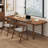 Nut-brown Rectangular Solid Wood desk-1331565525