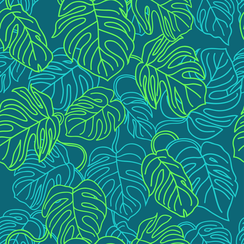Green Leaves by NGnoma - Wrapped Canvas Print, 76cm H x 76cm W