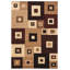 Tapis rouge à motif géométrique Kakarla-1428441251