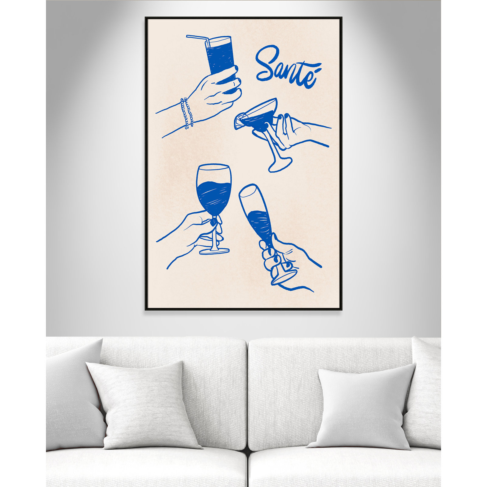 Sante Print by Kimberly Allen, 41.5'' W x 61.5'' H, Espresso Floater
