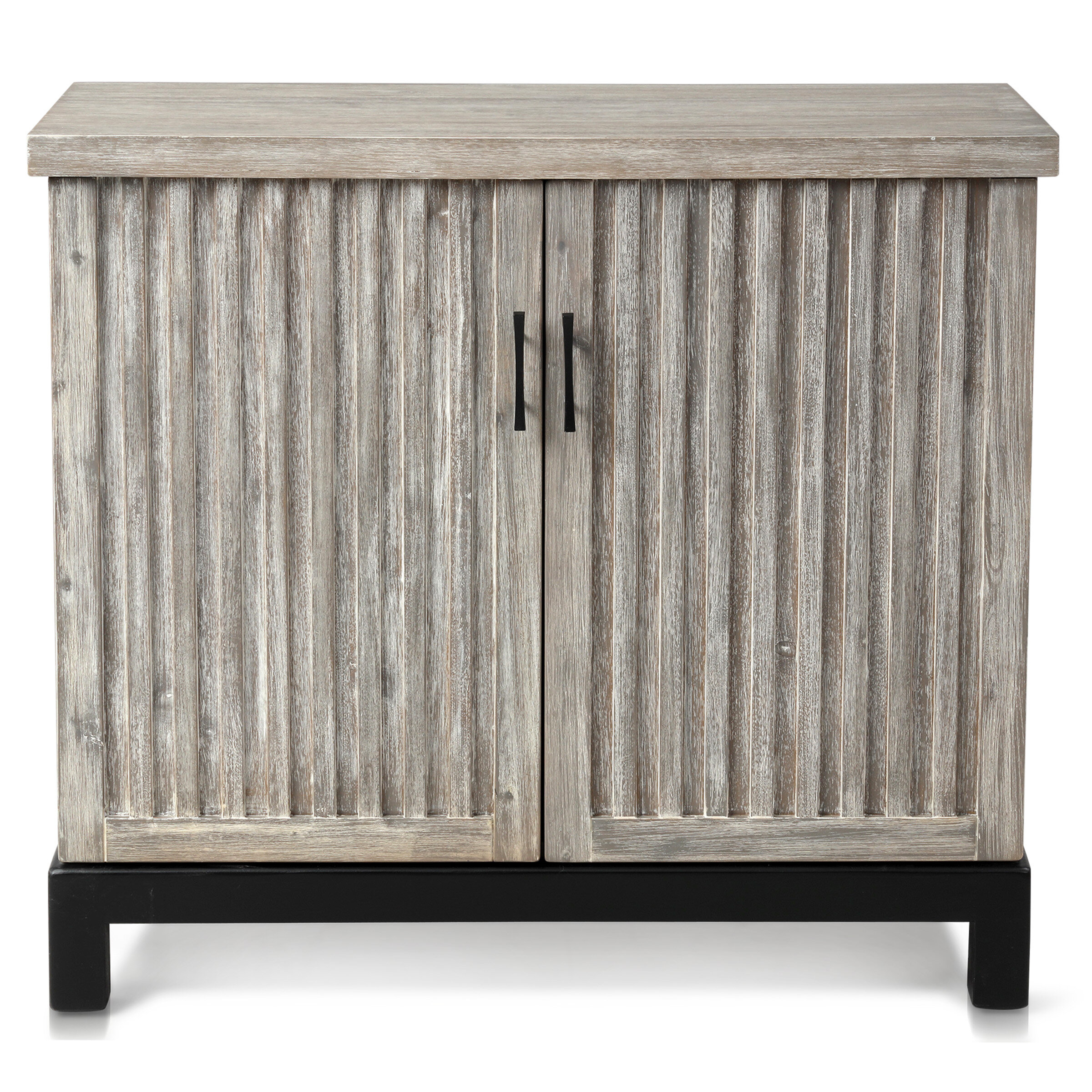Gracie Oaks ClickDecor Nelson Storage Chest Cabinet with 2 Wicker