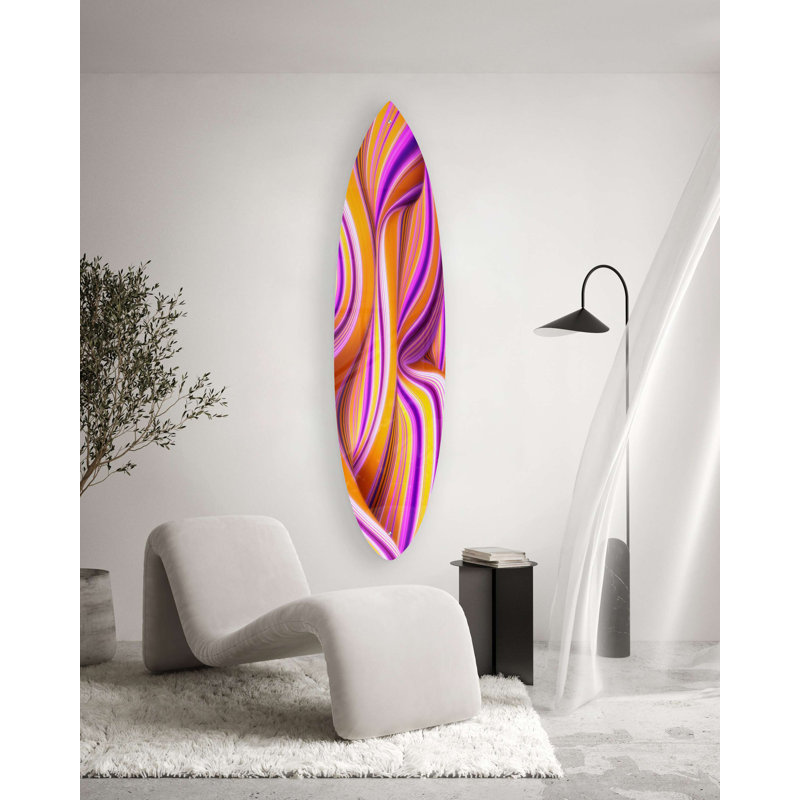 Décoration murale ondulée