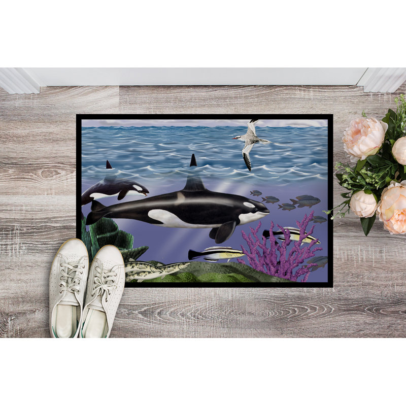Renesmee Non-Slip Outdoor Doormat, Rectangle 2' x 3'