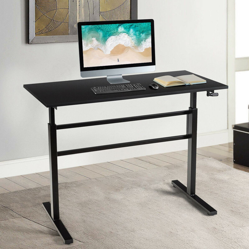 Bureau debout à hauteur ajustable Beauton, Noir