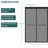 76"H Double Sliding Shower Door, 8Mm Tempered Shatter- Grey Glass, Matte Black 304 Stainless Steel, Reversible Installation, -, Dry Vanity 48"W Glass With R10 Rounded Edges And Laminated Film, -