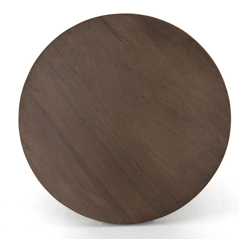 Sabian Solid Wood Top End Table, Reclaimed Ashen Brown