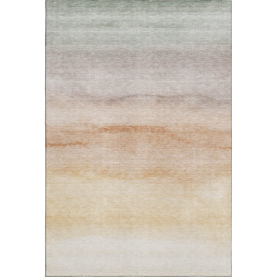 Premium Machine Washable Alijah AMF1253 Stripes Rug