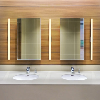 Procyon 1-Light Dimmable LED 36" Modern Bath Bar Silver