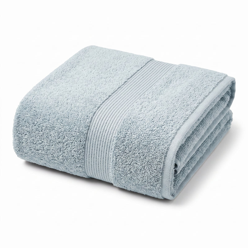 Serviette de bain en coton moelleux Dobby
