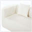 Coussin moelleux courbé moderne avec 4 coussins-121087616