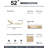 52 Inch Indoor Flush Mount Ceiling Fan With Led Light And Remote Control-1057207984-1057207999