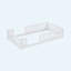 White Wood Twin Size Platform Bed With Guardrail-119371824