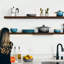 Brown Floating Shelves for Wall,Set of 4