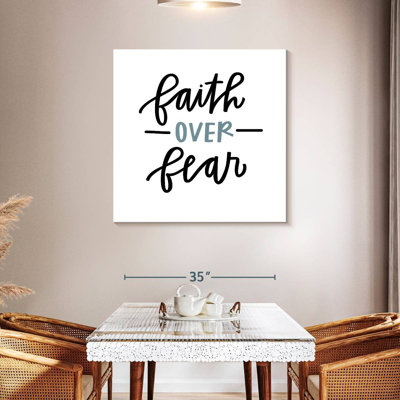 Tergel Faith Over Fear Typography