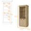 Armoire à 4 tiroirs à vin encastrée pour espaces de divertissement-1601706406