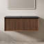 36 Inch Modern Floating Bathroom Vanity with Sintered Stone Top Fully Assembled Bathroom Vanity Base Wall-Mounted Bathroom Storage Cabinet-126499393