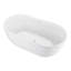 Baignoire de trempage autoportante en acrylique 66,92 po x 30,7 po Markenfield