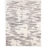 Calibre Abstract Hand-Knotted Wool Ivory/Charcoal Area Rug