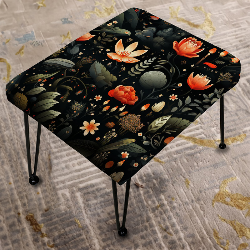 Nomadic Botanical Evasion - Repose-pieds rectangulaire botanique
